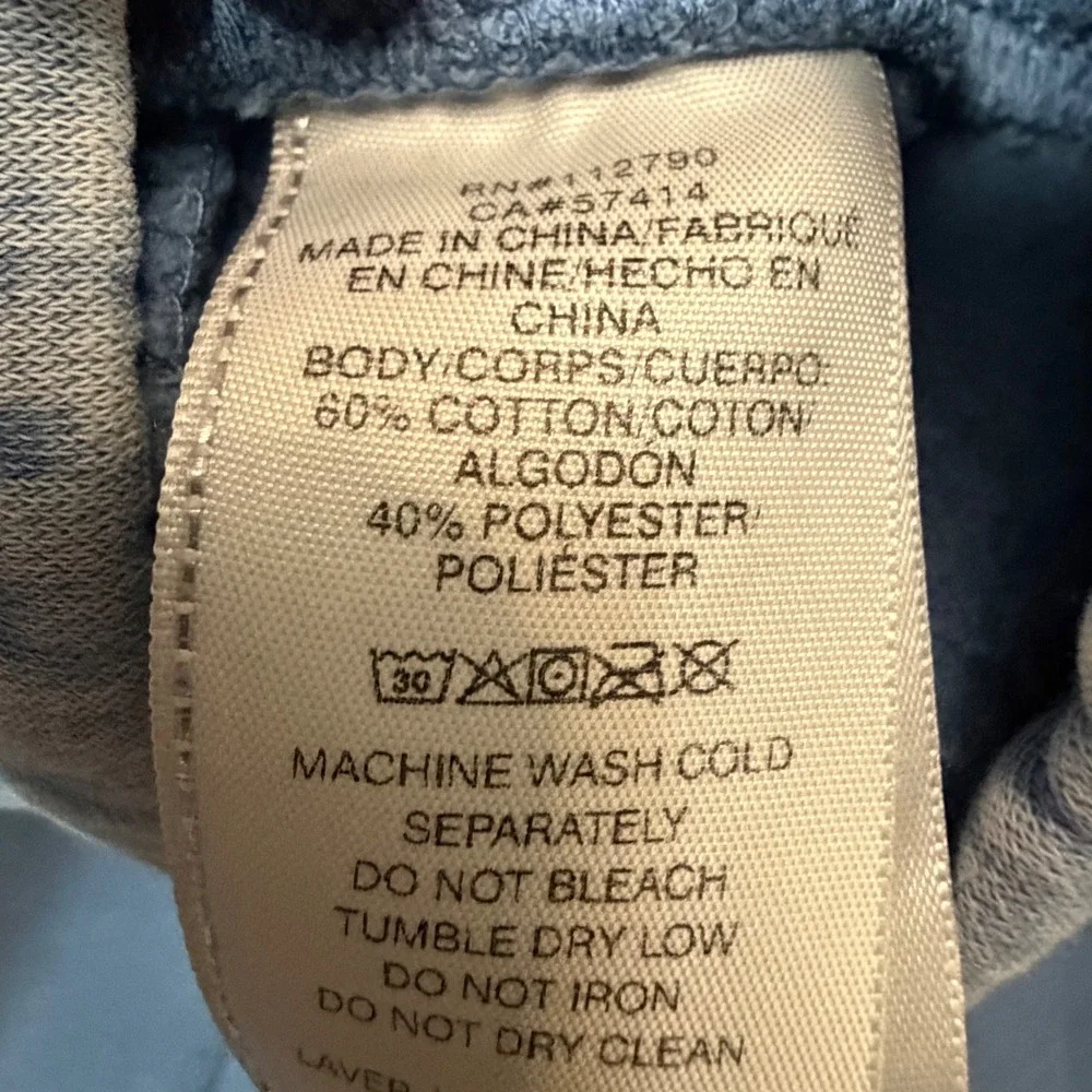 True Religion HS Jogger Mens 2XL Blue Washed Horseshoe Logo Sweatpants